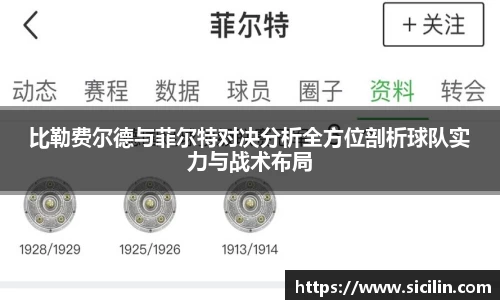 比勒费尔德与菲尔特对决分析全方位剖析球队实力与战术布局